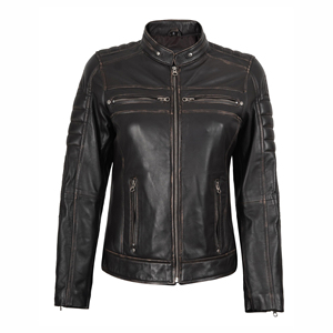 Blouson en cuir pour femmes pour moto, vêtements imperméables, blouson en cuir pour femmes pour course automobile, à vendre - Product Image 6