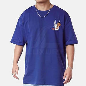 เสื้อยืดโอเวอร์ไซส์คุณภาพสูงสำหรับผู้ชายเสื้อยืดน้ำหนักเบาเสื้อเชิ้ตลำลองสีพิเศษ - Product Image 1