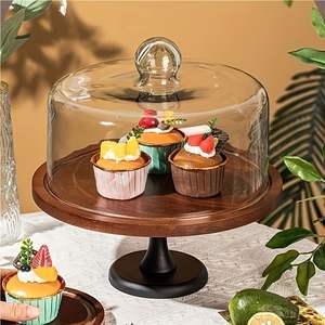 Soporte rústico de pastel de madera Natural para exhibición de panadería, centro de mesa de postre y presentación de pastel de boda con encanto atemporal - Product Image 3