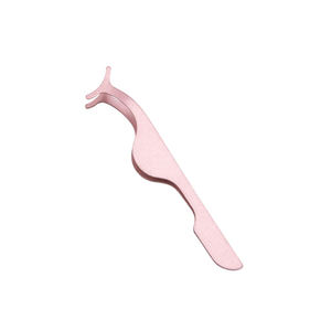 Stainless Steel <b>Eyelash</b> <b>Applicators</b> Tweezers Pink Color Coated Volume Tip <b>Eyelash</b> <b>Applicator</b> Clamps for Beauty Use - Product Image 2