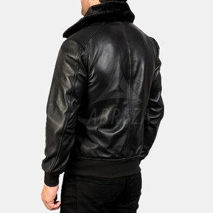Venta Directa 2025 Chaqueta de Cuero Vacuno Personalizada para Hombre, Cuello Alto, Alta Calidad, Temporada de Invierno, Colores Personalizados, Transpirable, Casual - Product Image 5