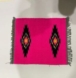 Bolso de mano con manta de sillín de estilo bohemio de cuero genuino con cesta, Asa mecanizada, cierre de cremallera, bolso de mano portátil, decoración de borlas - Product Image 4