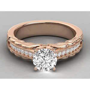 Bague solitaire pour femme en or jaune 18 carats faite à la main, avec diamant ovale de laboratoire et design en grappe, pour fiançailles ou promesse, certifiée IGI - Product Image 6