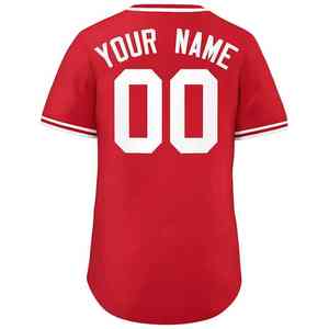 Maillot de baseball personnalisé, coutures de qualité supérieure, léger, 100% polyester, tissu respirant et anti-humidité pour tous les jours - Product Image 5