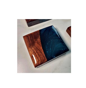 Posavasos de resina de madera, posavasos de mesa de color personalizado, posavasos para bebida, Forma cuadrada al mejor precio - Product Image 5