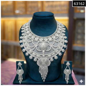 ชุดเครื่องประดับแฟชั่นวินเทจสุดหรูหราและมีสไตล์ ชุบทองบนโลหะผสมสังกะสี ประดับด้วยเพชรซิคอน เหมาะสำหรับโอกาสพิเศษ  63159 - Product Image 4