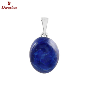 Pendentif élégant en argent sterling 925 avec pierre précieuse Lapis Lazuli Bijoux de style religieux à la mode les plus vendus pour les cadeaux de mariage - Product Image 1