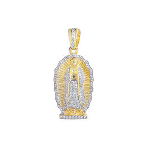 Iced VVS Moissanite diamante cristiano Jesús colgante cadena 925 Plata nombre letra Hip Hop personalizado fino colgantes encantos fiesta - Product Image 1