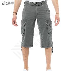 Pantalones Cortos Cargo de Verano para Hombre de Alta Calidad, Estilo Urbano con Patrón Sólido, Precio Bajo en Oferta - Product Image 1