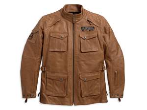 Chaqueta de cuero impermeable Wheeler - Product Image 1