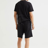 Conjunto de camiseta y pantalones cortos de algodón 100% para hombre, corte ajustado, manga corta, en venta en línea.