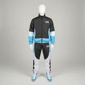 ชุดวอร์มผู้ชายไซส์ใหญ่ ผ้าไนลอนผสมขนแกะ แจ็คเก็ตซิป กางเกงขายาว ชุดกีฬา ชุดจ็อกเกอร์ ปักโลโก้ได้ สไตล์สตรีทแฟชั่น - Product Image 3