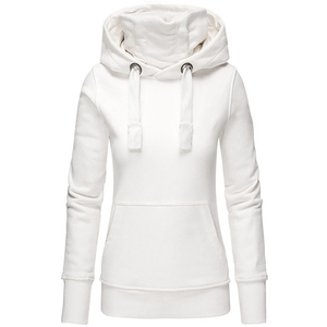 Sudadera con capucha de invierno de gran tamaño para mujer de alta calidad, jersey de lana de manga larga con estilo informal, cuello con capucha, diseño liso - Product Image 2
