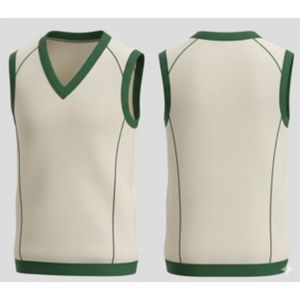 Maillot de cricket sur mesure pour hommes, col en V, ensemble avec tissu COOLTECH et doublure en polaire épaisse, design sans manches - Product Image 3