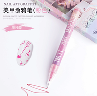 Ensemble de stylos à ongles DIY-Kit de 12 pièces pour dessiner, griffonner et mettre en évidence les ongles avec précision