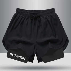 กางเกงออกกำลังกายขาสั้นสำหรับผู้ชายกางเกงขาสั้นสำหรับใส่วิ่งกางเกงออกกำลังกายขาสั้นสำหรับผู้ชายมาใหม่โลโก้ออกแบบได้ตามต้องการฤดูร้อน2022 - Product Image 1