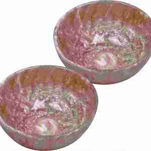 Bol de service en résine écologique, design européen moderne, artisanal, poli, lavable au lave-vaisselle, 5 pièces, couleur personnalisée - Product Image 2