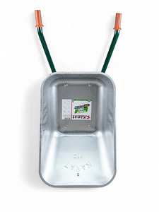 Galvanized Metal <b>Wheelbarrow</b> with Tubeless Tyre 100L Tray Heavy Duty Durable Easy Assembly Smooth Handling - Product Image 4