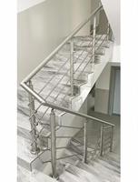 Moderne DIY anpassbare Edelstahl Bar Geländer Balkon Deck Treppe Outdoor Handlauf Langlebige korrosions beständige Sicherheit