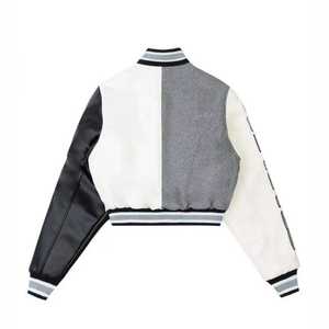 2023 Wholesale Custom Logo Varsity College <b>Jackets</b> Men Women High Fabric Plus Size Plain Letterman Varsity <b>Jackets</b> Manufactured - Product Image 2