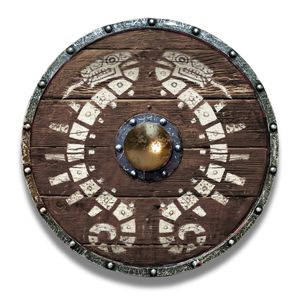 Cuchillos Medievales de Acero con Alto Contenido de Carbono y Escudo Vikingo de Madera, Producto OEM Personalizable Más Vendido con Opción de Pintura de Acero para DIY - Product Image 1