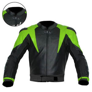 Chaqueta de moto de cuero profesional genuino Diseño personalizado Chaqueta de moto a prueba de viento de alta calidad en venta de Pakistán - Product Image 5