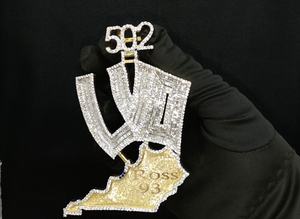 High End Unique Design Custom Name <b>Pendant</b> in 925 Sterling <b>Silver</b> with VVS D Colour Moissanite <b>for</b> <b>Men</b> Statement Fashion & Gift - Product Image 3