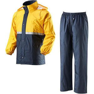 Ropa Impermeable Premium (Impermeable/Ligera/Cortavientos) Chaqueta y Pantalones Transpirables de Alta Visibilidad - Product Image 1