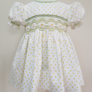 Handmade Smocked Soft Linen Dress for <b>Baby</b> Girls Casual Style for Toddler's <b>First</b> Birthday OEM Made in Vietnam - Product Image 1