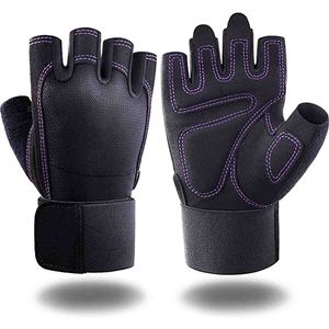Guantes de Gimnasio y Levantamiento de Pesas con Correa de Muñeca Ajustable Antideslizante de Cuero con Logotipo Personalizado, Gran Venta 2026, Unisex - Product Image 6