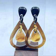 2025 Design Cow Horn Made Buffalo Horn <b>Earring</b> Stylish Jewelry Horn <b>Earrings</b> <b>Handmade</b> Jewelry Style Customize By HAND MADE CRAFT - Product Image 6