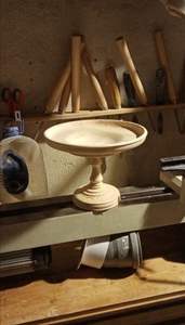 STYLES STAND Haute Qualité Vente Chaude Acacia En Bois Haut Pied Rond Plateau En Bois Gâteau Stand pour Servir Gâteaux et Fruits - Product Image 3