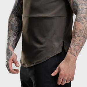 T-shirt ajusté ultra confortable pour homme Premium Séchage rapide Mélange de coton tissé respirant léger pour une facilité de style toute la journée Col rond - Product Image 4