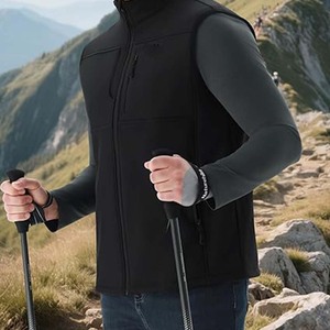 Gilets en toile pour hommes sans manches, légers, personnalisés, de haute qualité, coupe-vent, écologiques, respirants, décontractés, pour l'hiver - Product Image 5