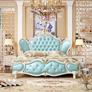 Classic European Antique <b>Bed</b> - Gold Leaf Mahogany - 109 - Product Image 3