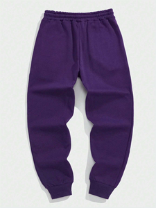 Pantalones deportivos personalizados para hombre, de tela gruesa, corte holgado, con abertura en la parte inferior, pantalones deportivos de alta calidad para hombre. - Product Image 2