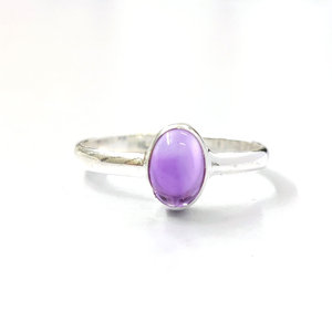1.6 Grams Natural Amethyst Gemstone <b>Ring</b> Cut Rhodium and <b>Gold</b> Plated <b>Set</b> with IGI Certified Jewelry for Everyday Wear - Product Image 1