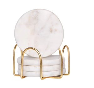Round Shape Marble <b>Coaster</b> for Home Hotel Office Use Serving <b>Drinks</b> <b>Coaster</b> - Product Image 4