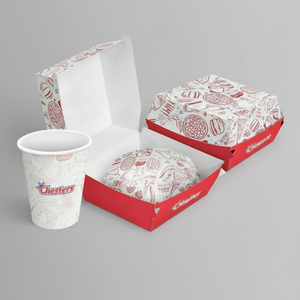 Boîtes à emporter en papier de qualité alimentaire, vente en gros, impression personnalisée, emballage de haute qualité pour la restauration rapide, hamburgers - Product Image 4
