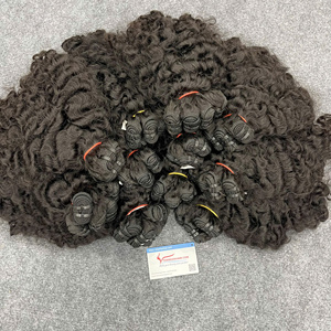 NOUVEAU PRODUIT!!! Steam big fuzz extension de cheveux humains bouclés couleur noire naturelle machine trame cheveux de haute qualité - Product Image 1