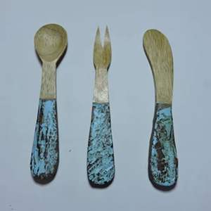 Meilleur nouveau design Ensemble de couverts en acier inoxydable artisanat indien de qualité pour les mariages - Product Image 3