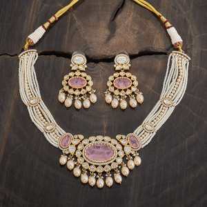 Kundan Necklace 174046 Elegant <b>Wedding</b> <b>Accessory</b> - Product Image 4