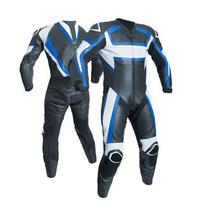 Combinaison en cuir pour moto, pour homme, unisexe, personnalisable, taille plus, hiver/été, imprimée, en cuir véritable - Product Image 2