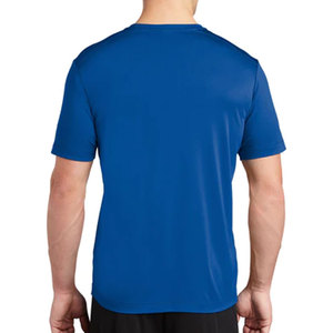 Camiseta deportiva personalizada con cuello redondo para entrenamiento de gimnasio, camiseta de manga larga con ajuste regular para hombre - Product Image 4