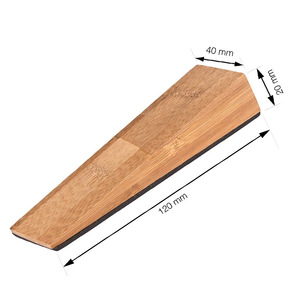 Cale de porte en bois 120x40x20 mm autocollante, design moderne antidérapant pour loquets de porte d'entrée et ferme-portes MiWood - Product Image 1