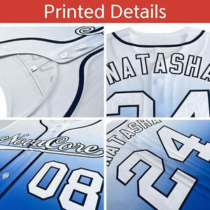 Novedades, Camiseta de Béisbol Bordada para Hombre, Ropa Deportiva Barata al por Mayor, Camisetas de Equipo Blancas, Rojas y Negras con Técnicas Impresas - Product Image 3