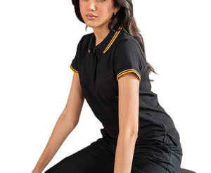 Camisa de manga corta con cuello de Polo de verano para mujer, gran oferta, Polo transpirable informal de algodón y poliéster para mujer - Product Image 2