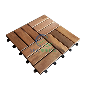 Carreaux de sol en bois d'acacia vietnamien avec finition marron moderne pour les espaces extérieurs - Product Image 2