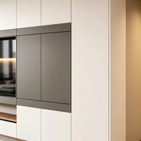 Nouveau meuble TV flottant minimaliste italien moderne, console multimédia en pierre frittée haute brillance, meuble TV mural
