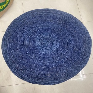 Manteles Individuales redondos de yute 2022, manteles individuales con cuerda de algodón, 100% tela de algodón, para mesa de comedor, tela de exportación, orientada desde Ghana - Product Image 3